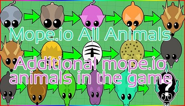 Mope.io All Animals at Different Levels